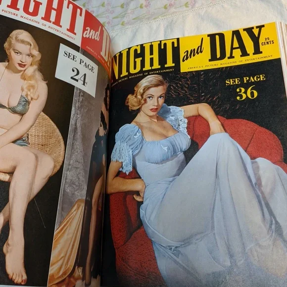 DIAN HANSON'S💋History of Men's Magazines Taschen From Post War 1959 Pin-Up Girl - Picture 5 of 11
